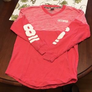 PINK sweatshirt V neck size xs